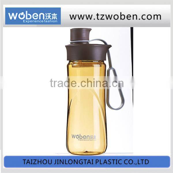 China wholesale plastic water bottles with one color logo