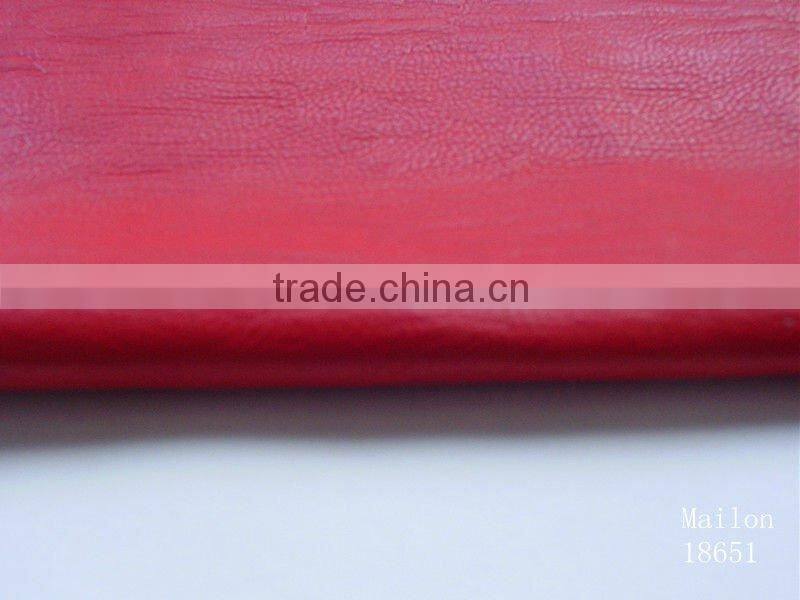 Soft hand feeling PU garment leather & pu leather for garment