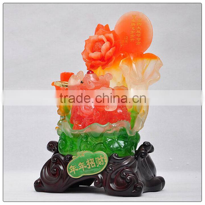 Jade color Money frog feng shui statue ,Large size money frog