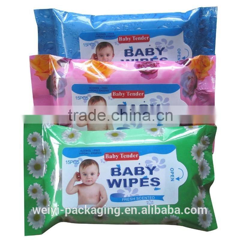 wet refresh tissue paper packaging/baby wet wipe tissue packaging