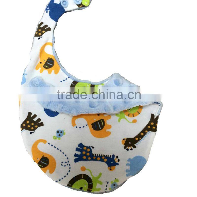 Wholesale Custom Cotton Print Baby Bib With Cartoon Pattern For Indoor