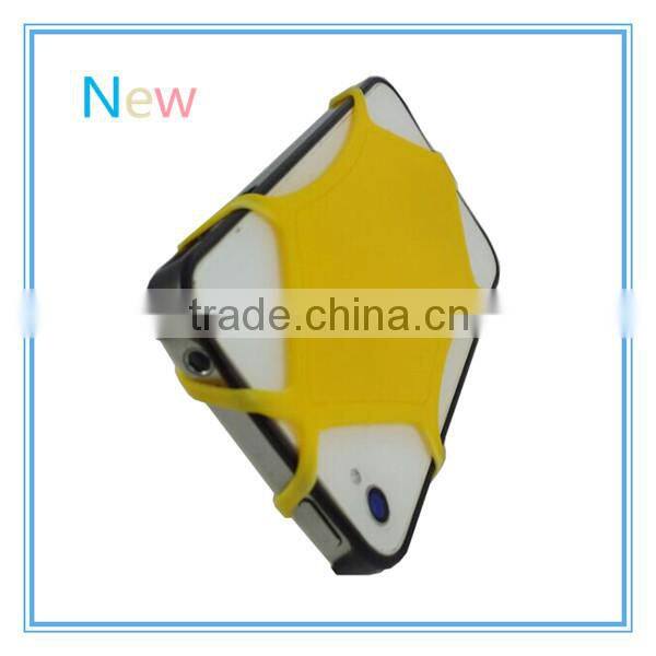 yellow jacket shape silicone Cell phone Non-slip mats
