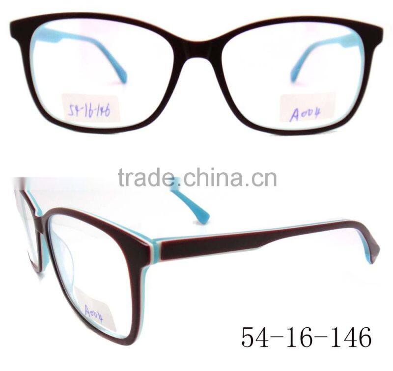 Hot new trendy lady thin acetate eyeglasses frame optical