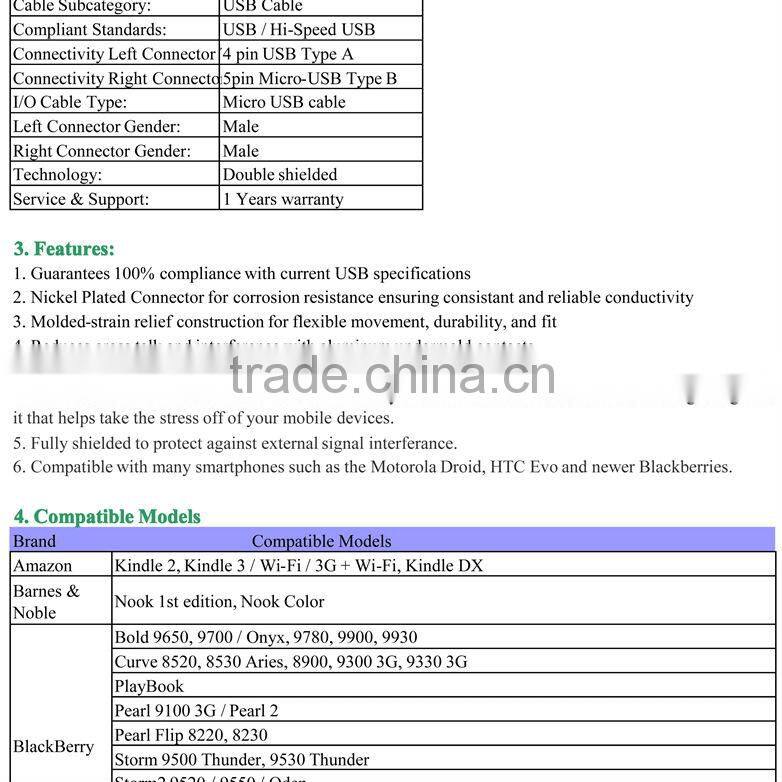4 pin female micro usb connector