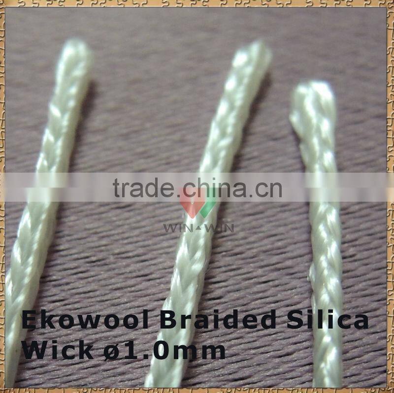 2014 Hot Selling Silica Cord 1.0mm Ekowool Braided Silica wick for Fiberglass E-Cigarettes Wick Rebuildable Atomizer
