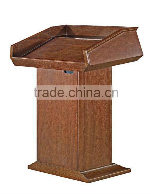 high end leather top court desk for 3 people FOH-Y05B