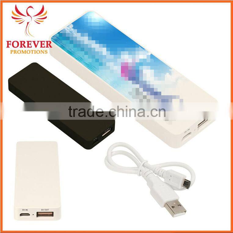 Hot Selling Power Bank Promotional Logo print USB Bar Power Bank