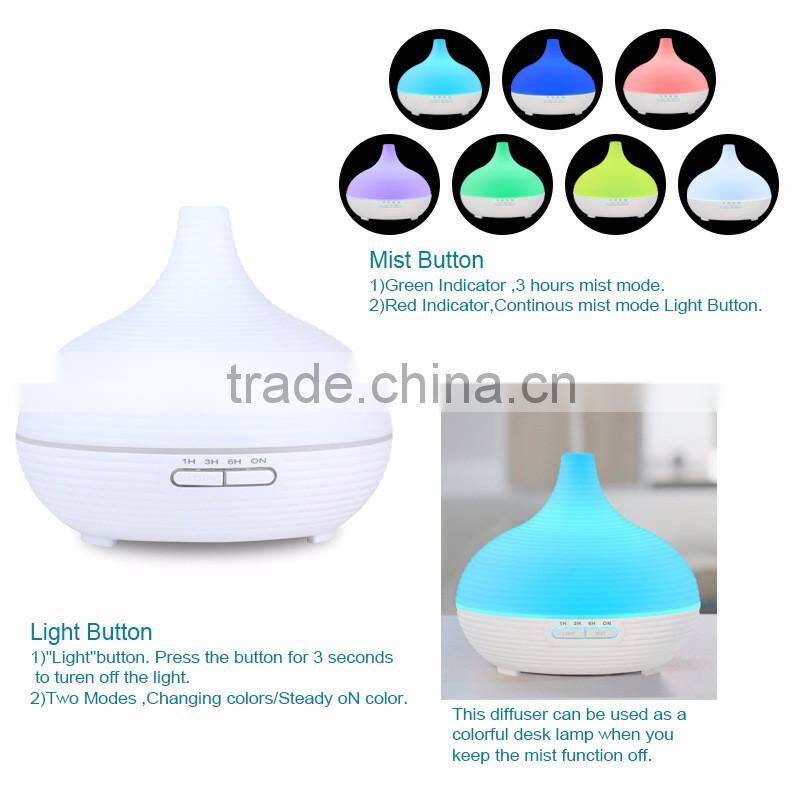 Romantic Rainbow Aroma Diffuser With Essential Oil For Home and Office Use