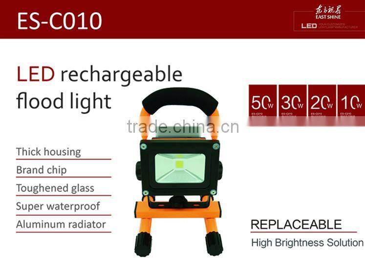 Good quality portable easy maintenance portable rechargeable cob led flood light