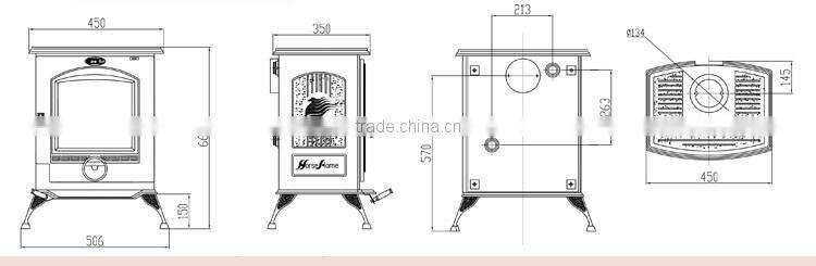 Household Decorative modern wood stove for heating your room