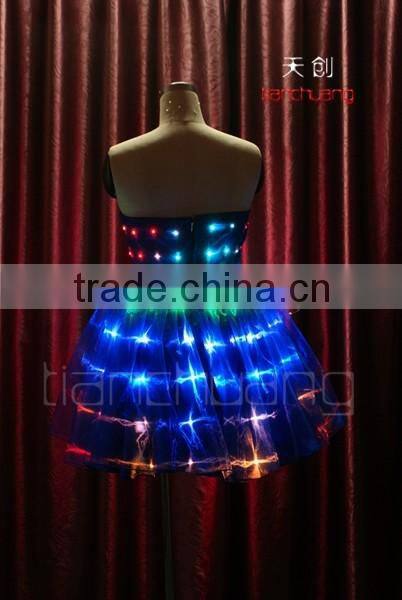RF remote LED Light tube skirt