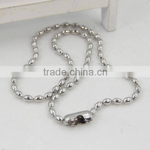 Stainless steel 304 ball chain hardware fashion jewelry chain for handbags link or decoration