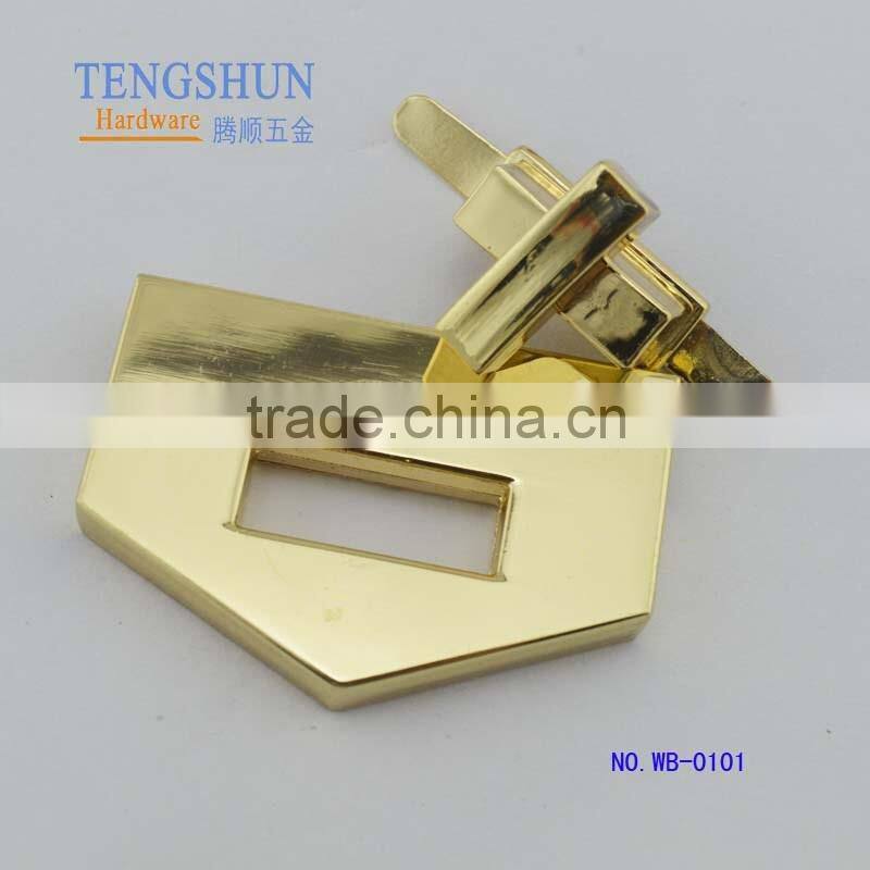 fasional zinc alloy turn lock for purse new style metel accessories for bags