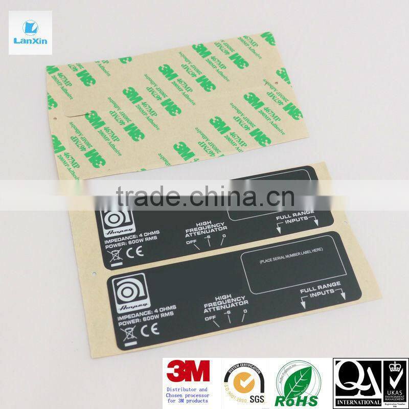 Die cut plastic PP sticker