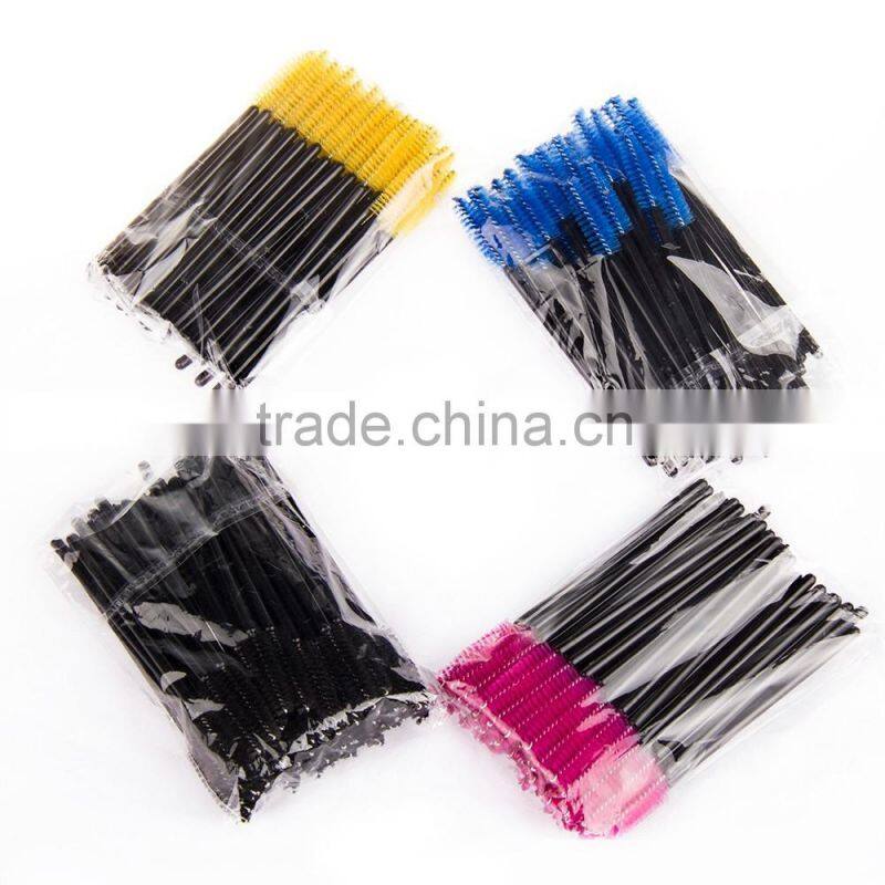 2016 Hotselling Wholesale disposable mascara makeup brushes set for eyelash extension