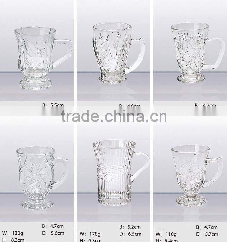 Clear icecream glass cup, pudding glass cup, milk tea glass cup