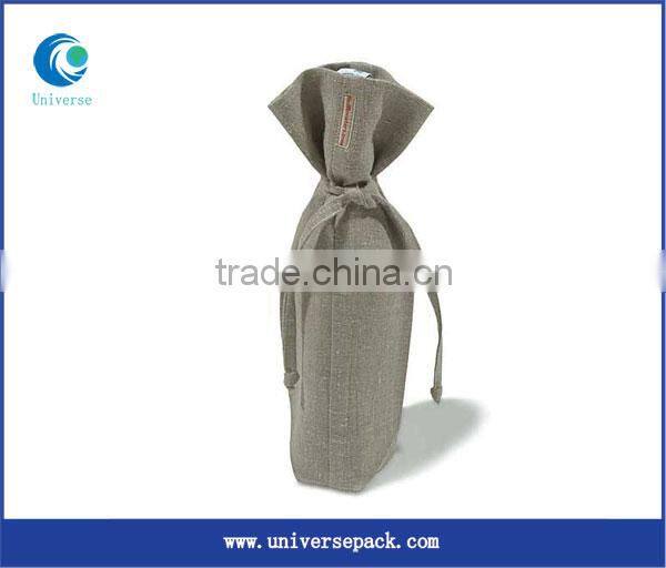 Customized White Velvet Wine Bag With Personal Printing Custom Design Bags