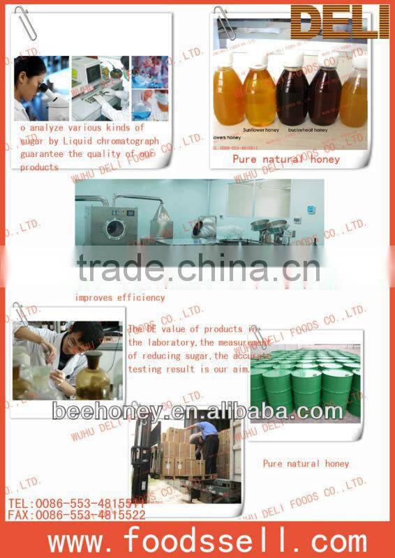 Honey Syrup/honey mix/blend syrup with comb packed in 80/453g glass bottle for Yemen/Middle East Market