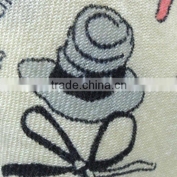TYLF17 Funny Print Knitting Scarf