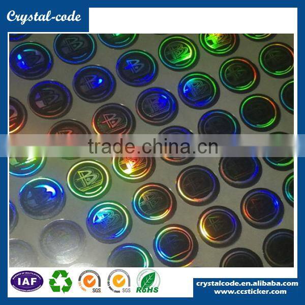 Fluorescent anti-counterfeit password scratch off sticker