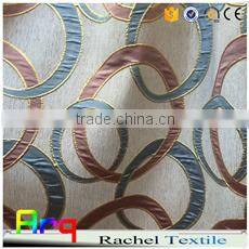 red brown chenille jacquard mid-east style curtain/sofa fabrics-heavy weight