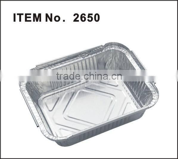 food use take away foil container with cardboard lid and plastic lid china manufacturer