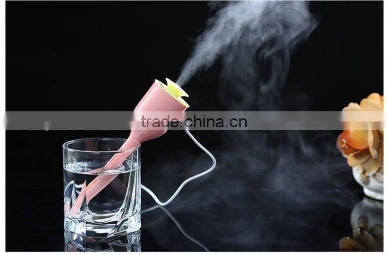 ABS material mini hand-held 30ml rechargeable magic wand nebulizer usb stick ultrasonic humidifier
