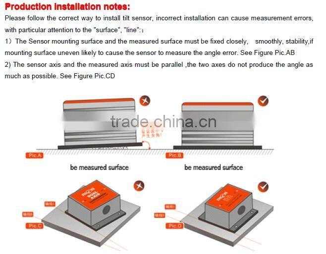 LCA318T Single Axis Low Cost Inclinometer With Current output(4~20mA or 0~20mA optiontal )