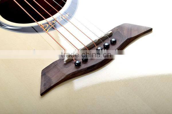 good quality catalpa acoustic guitar with fingerboard inlay