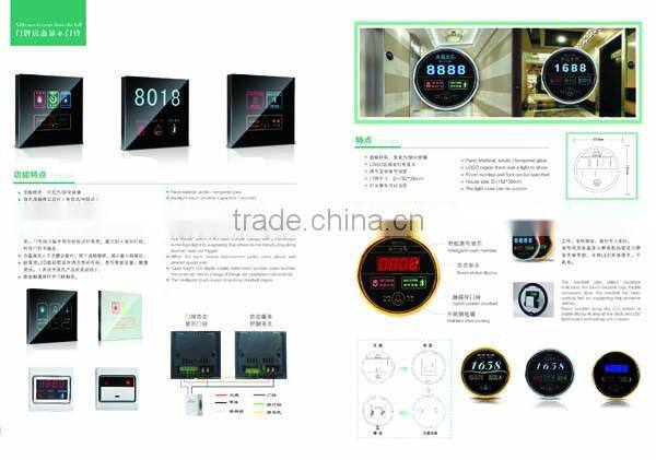 Hot selling acrylic digital led signage touch switch for hotel room