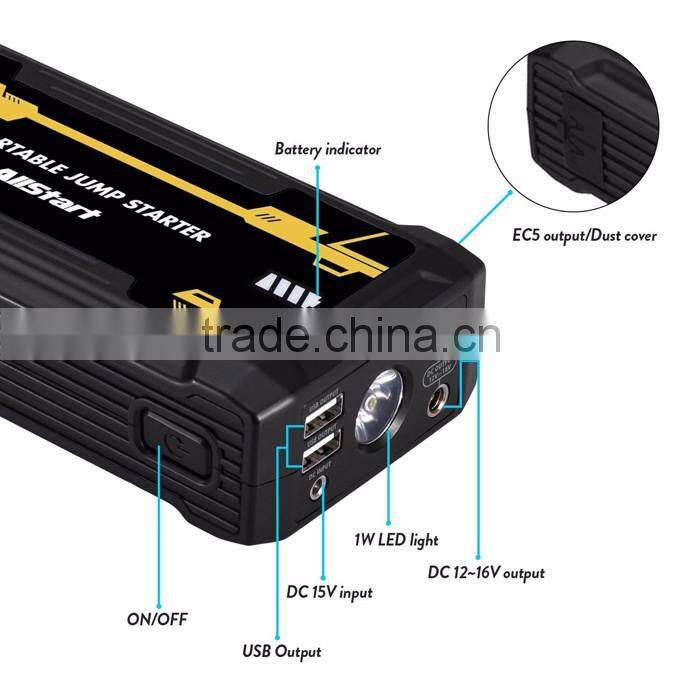 16800Mah Car Jump Starter Box Battery Pack