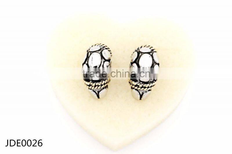 New fashion2016 wholesale Juyuan Double color plated whole sales earrings