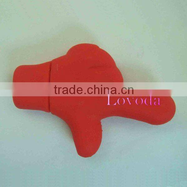 Customized lovely metal Palm shaped USB key with logo/ 3D usb flash drive LFN-207