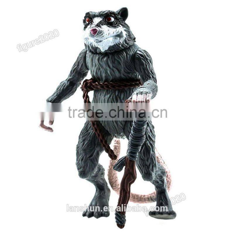 6PCS Teenage Mutant Ninja Turtles TMNT Master Splinter/Da Vinci Classic 5" Action Figure Loose