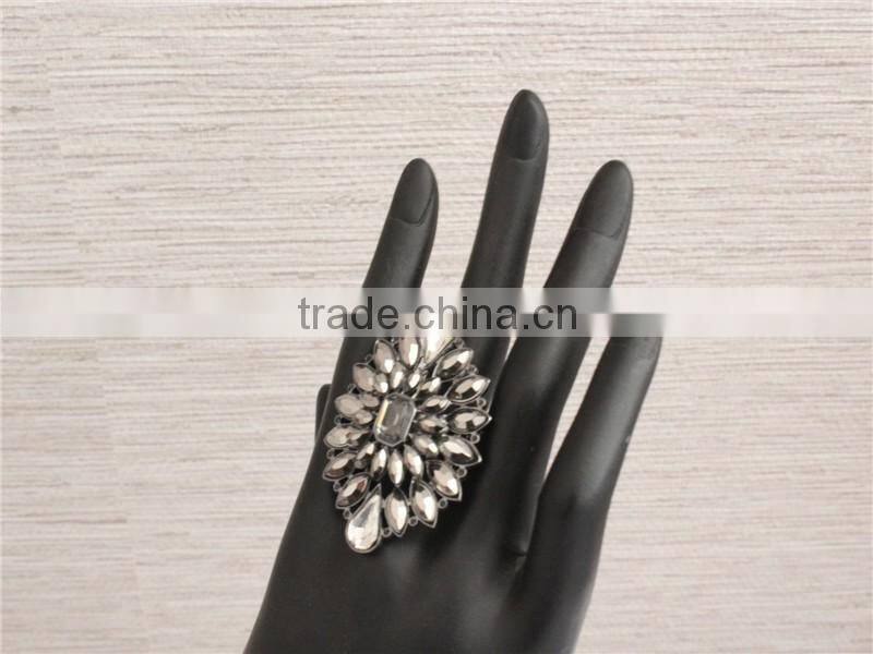 Nice Design Crystal Rhinestone Rings wholesale, Stretch Rings with Fashion Stretch