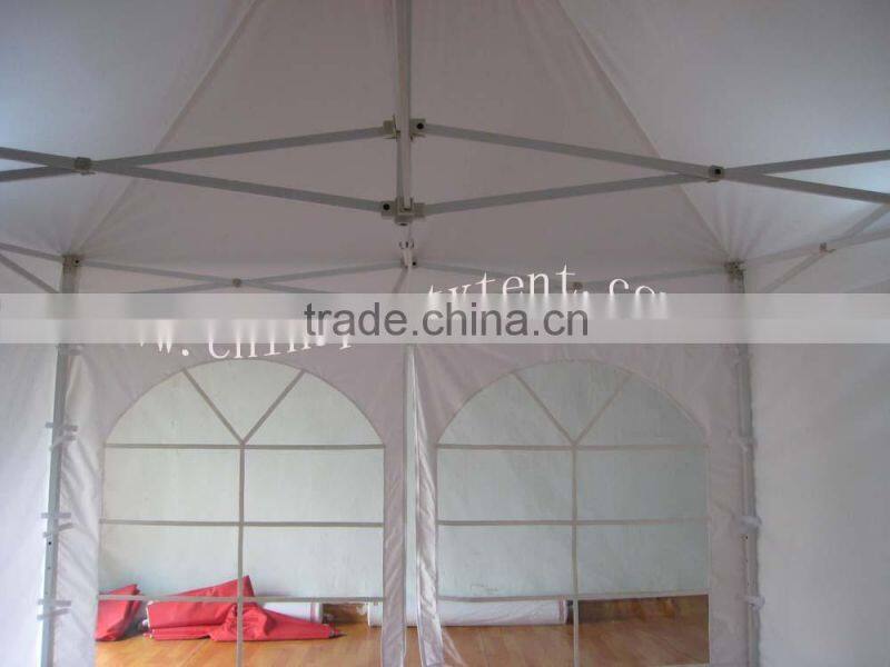 Waterproof canvas printed promotional foldable aluminum frame gazebo tent