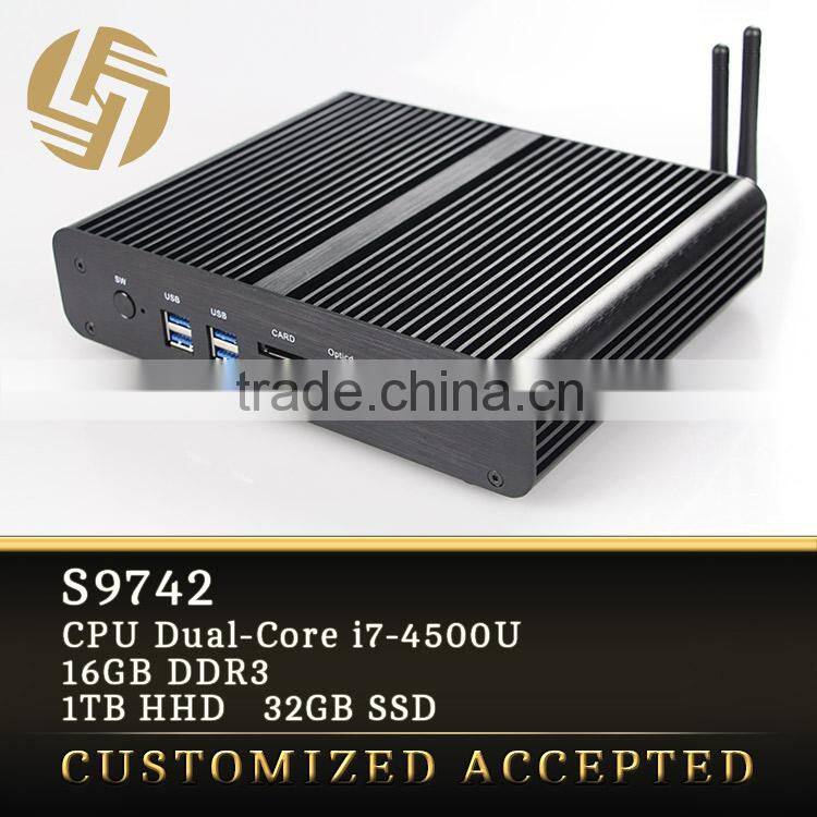 dual core i7 mini Desktop Computer i7 Gaming mini host PC