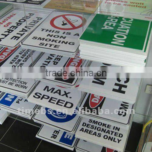 Corrugated plastic safety sign board