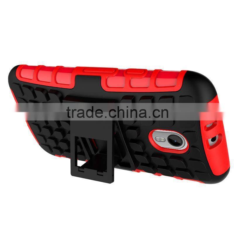2015 Original 2 In 1 Pattern Silicone and PC Rugged Hybrid heavy duty case for motorola moto g3 made in china