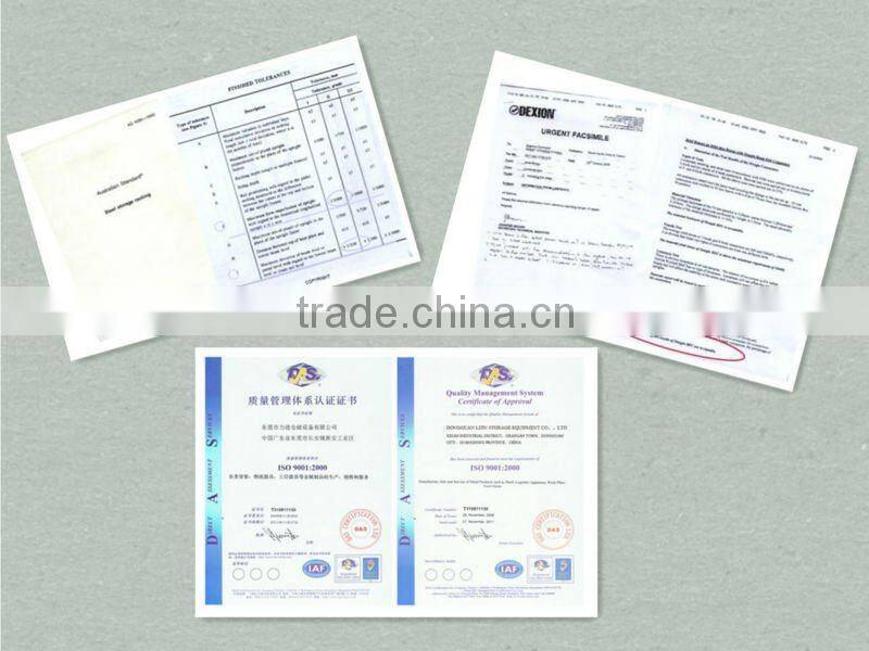 light duty blue and orange pallet shelving