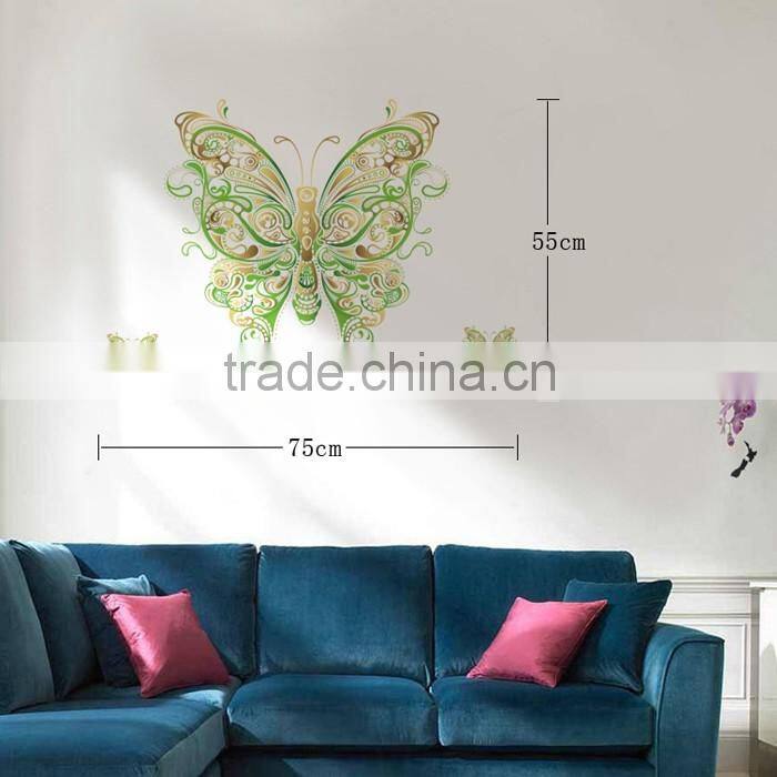 Eco-friendly Self Adhesive Butterfly Wall Stickers Art Decor Decals