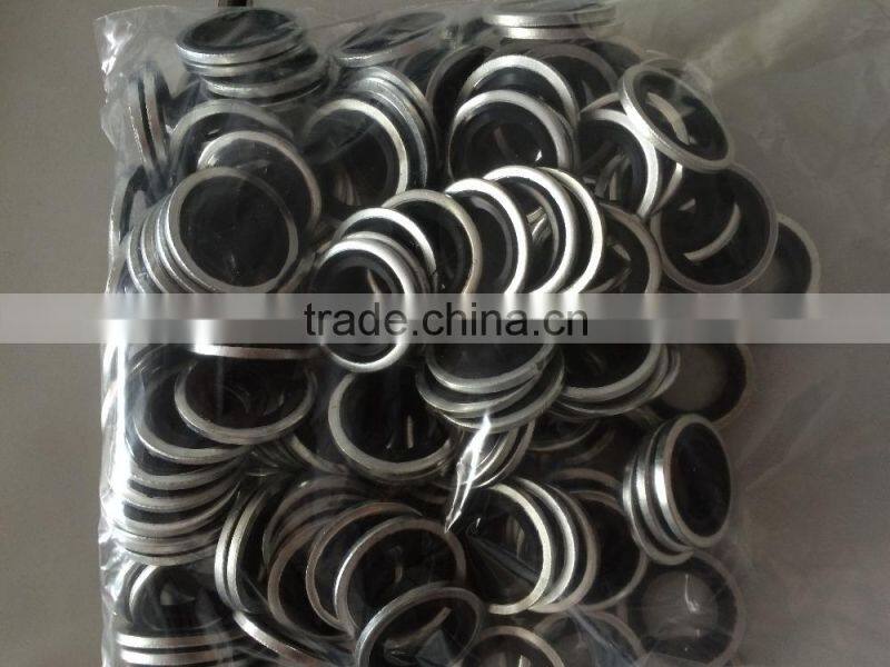 OEM China manufacturers steel flat round rubber bonded sealing washer wholesale