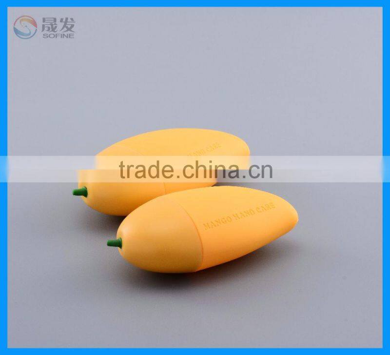 Mango shape skin care lotion bottle