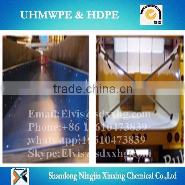 High quality non-stick self-lubricating uhmw plate for resisting liner for truck