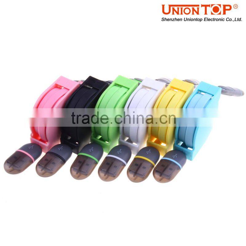 colorful micro 2.0 usb data charger cable for charging mobile whole