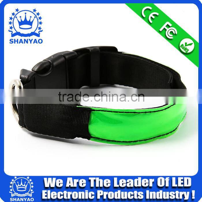 2015 Hot Selling LED Reflective Dog Collar With LED Light