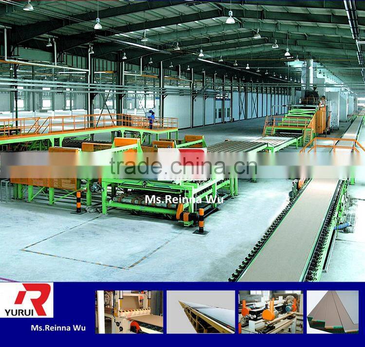 Full automatic gypsum drywall board production machine line/full automatic manufacturign gypsum board machine line