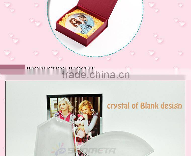 Blank sublimation crystal with coating ,crystal couvenir