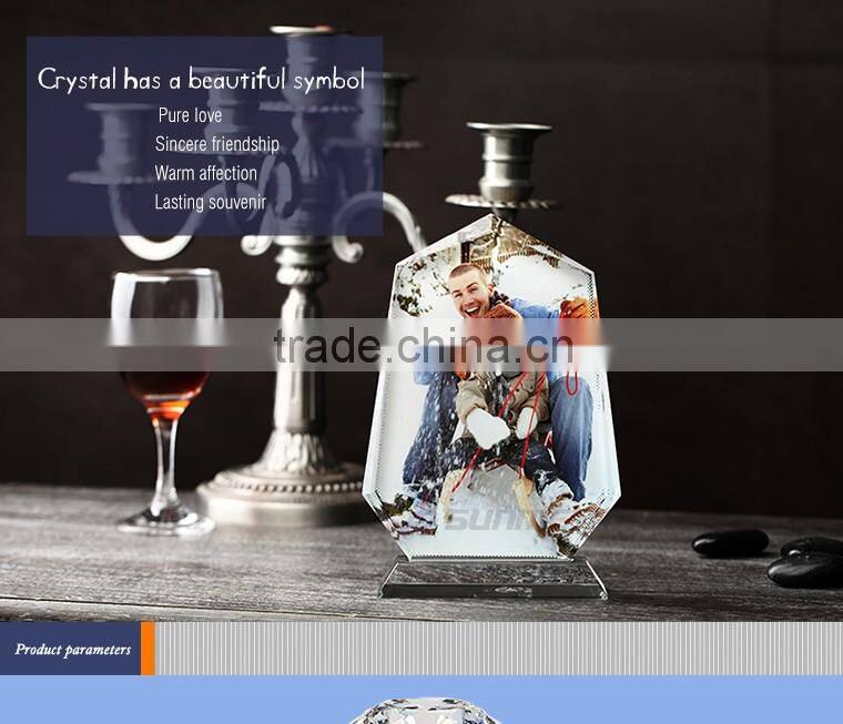 Sunmeta Wholesale Blank Sublimation 3D Crystal Photo Frame