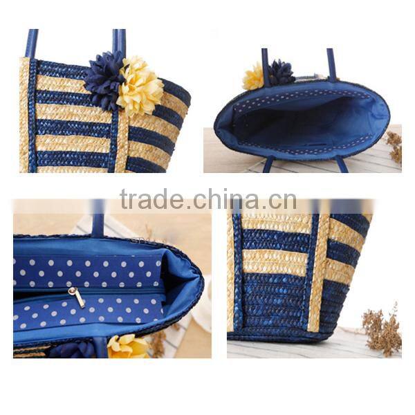 Natural wheat straw tote bag,straw bag